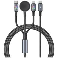 kabel usams huan series sj754 72w usb-c  do usb-c + usb-c + ładowarka
