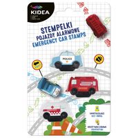 stempelki pojazdy alarmowe 3szt kidea