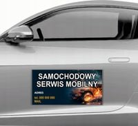 MAGNES na samochód MATA MAGNETYCZNA REKLAMA 30x60 CM SERWIS SAMOCHODOWY