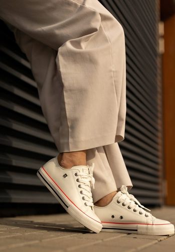 Buty Big Star OO274873 Damskie Białe Skórzane Klasyczne Sneakersy Trampki na Arena.pl