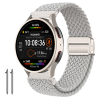 Pasek do HUAWEI Watch GT Runner 2 mocny pleciony watch opaska szary 20mm