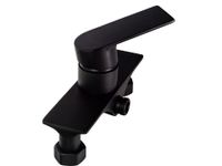 Kran wanna bateria łazienka mosiądz czarny 10 cm