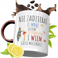 Kubek Bordowy Dla Listonosza Na Urodziny Prezent Z Nadrukiem Ze Zdjęciem
