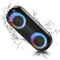 Głośnik Bluetooth NOTABRICK z oświetleniem RGB, 30 W, IPX7, czarny