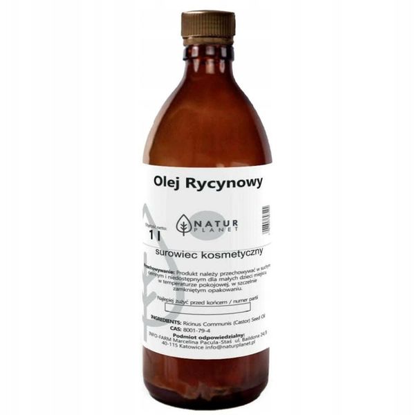 Olej Rycynowy 1l - Natur Planet zdjęcie 1
