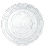 Talerz obiadowy szklany patera 25 cm ozdobna