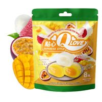 QLove Mochi mix smaków owocowych tropikalnych japońskie ciasteczka ryżowe 120g