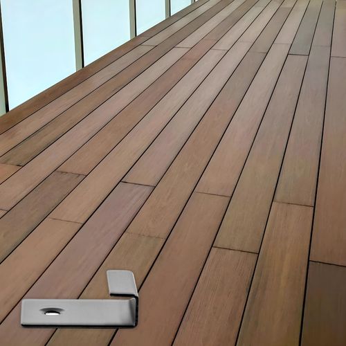 klipsy montażowe do desek kompozytowych startowe stal nierdzewna czarne na Arena.pl