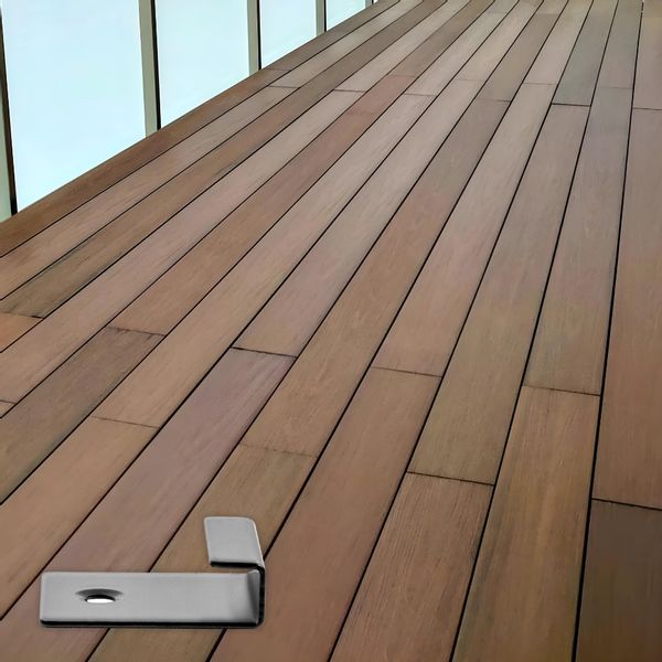 klipsy montażowe do desek kompozytowych startowe stal nierdzewna czarne zdjęcie 7