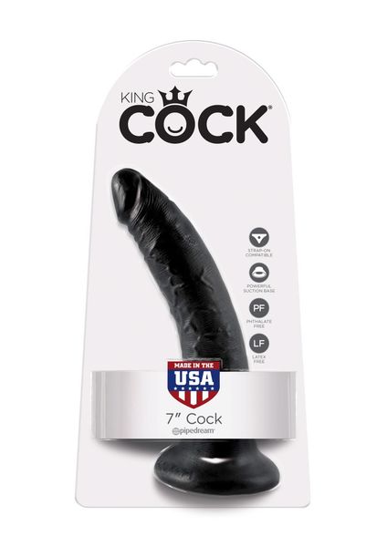 Dildo-Cock 7 Inch Black zdjęcie 4