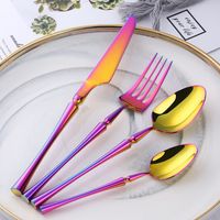 Zestaw  Sztućców 24 szt - HOME DECOR - Piękno I Elegancja Cieniowane-6 Osób