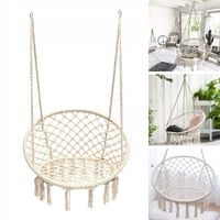 Fotel wiszący Bocianie Gniazdo TOGO kremowy - bez poduszki