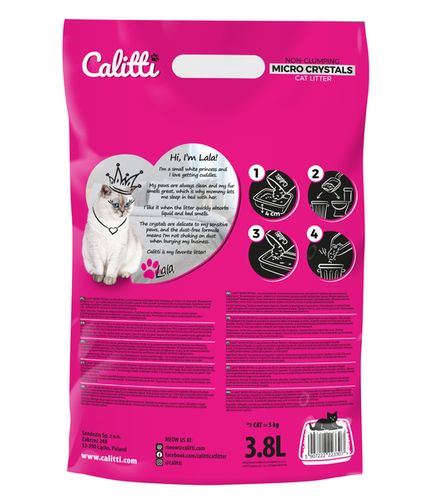 Żwirek CALITTI MICRO crystals 3,8 Silikonowy na Arena.pl