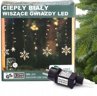 KURTYNA NA OKNO GWIAZDY 130 LED 200x73 cm