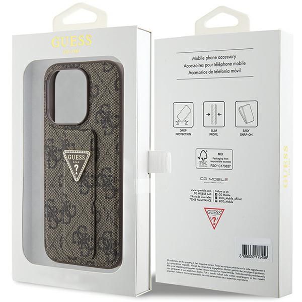 Etui Guess do iPhone 15 Pro, Brązowy zdjęcie 9