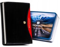 Portfel skórzany męski elegancki duży na karty dokumenty PETERSON z RFID