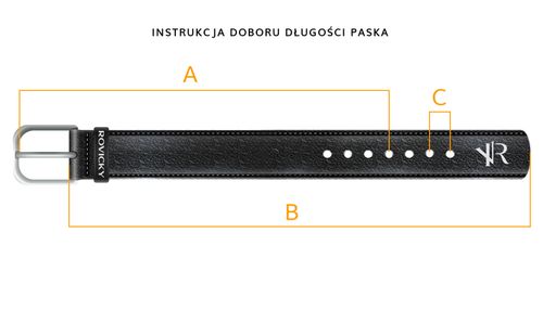 pasek męski skórzany rns-110 black na Arena.pl