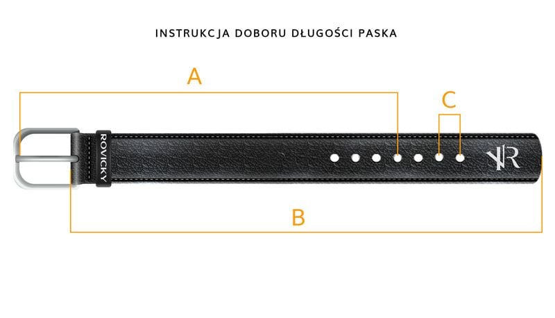 pasek męski skórzany rns-110 black zdjęcie 11