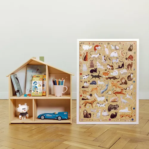 Puzzle 60 elementów. Puzzlove CzuCzu. Koty na Arena.pl