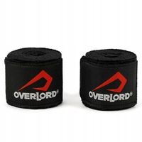 Overlord Bandaż Bokserski Owijka 400 cm Czarny