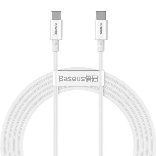 kabel usb-c do usb-c baseus superior series, 100w, 2m (biały) na Arena.pl