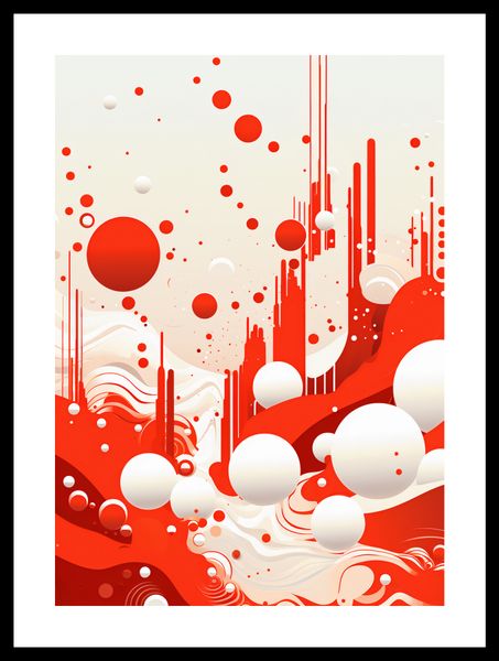 Plakat 29,7x42cm Krwiście Czerwone Wibracje zdjęcie 3