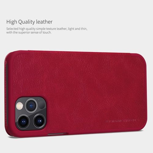 Etui Nillkin Qin case do Apple iPhone 12 / 12 Pro czerwony na Arena.pl