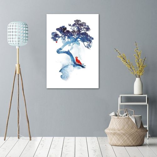 Plakat, Lis i jabłko 40x60 na Arena.pl