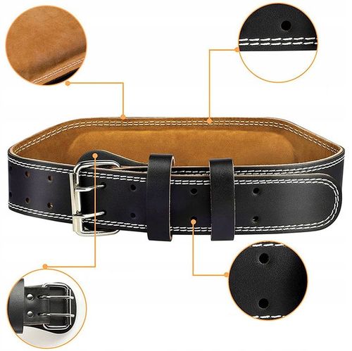 PAS LĘDŹWIOWY KULTURYSTYCZNY Treningowy DO PODNOSZENIA CIĘŻARÓW NA SIŁOWNIĘ na Arena.pl