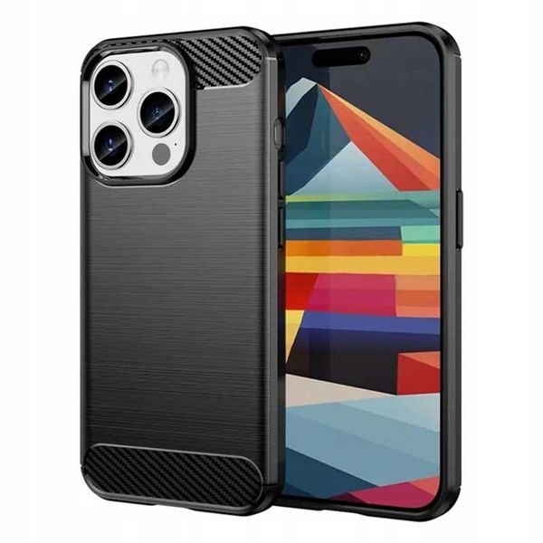 Spacecase Carbon Iphone 15 Pro Max Black zdjęcie 2