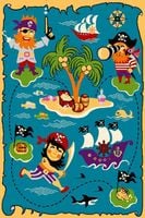 Dywan Agnella Funky Pir Turquoise 100X170