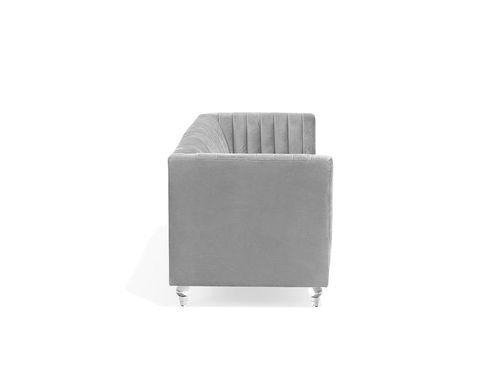 Sofa Welurowa Jasnoszara Arvika na Arena.pl