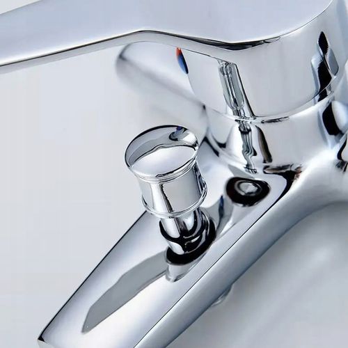 ZESTAW BATERIA WANNOWA PRYSZNICOWA KRAN DO WANNY UCHWYT WĄŻ SŁUCHAWKA CHROM na Arena.pl