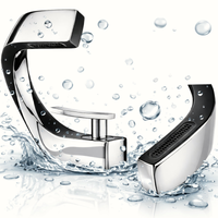 Bateria Umywalkowa Nablatowa Chrom Czarna Jednouchwytowa Perlator Wężyki