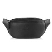 saszetka nerka męska na pas czarna paolo peruzzi t-89-bl