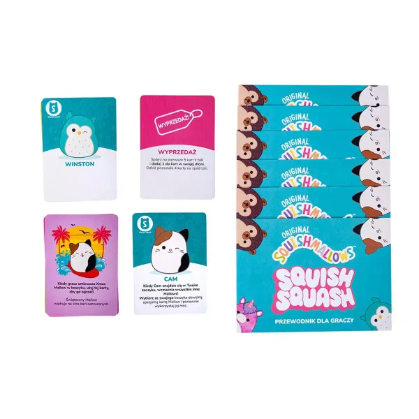 SQUISHMALLOWS Gra Karciana Squish Squash, gra zdjęcie 3