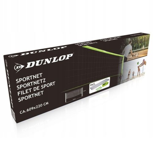 SIATKA do SIATKÓWKI BADMINTONA zestaw do gry plażowej słupki DUNLOP na Arena.pl