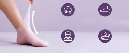 Silikonowe skarpetki na spękane pięty regenerujące pięty do zabiegów 2 par na Arena.pl