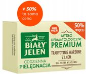 BIAŁY JELEŃ HIPOALERGICZNY MYDŁO W KOSTCE NATURALNE Z LNEM PREMIUM 150 G
