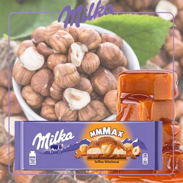 Pakiet 3szt MILKA HAZELNUTS TOFFEE 300G zdjęcie 4