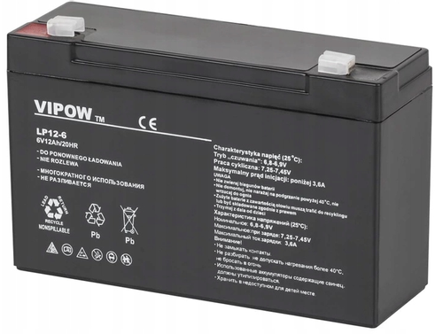 Zestaw Do Autka Akumulator 6V 12Ah + Ładowarka na Arena.pl