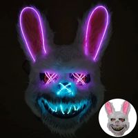 Maska LED Krwawa Futrzana Niedźwiedzia Kolor: Bunny 6
