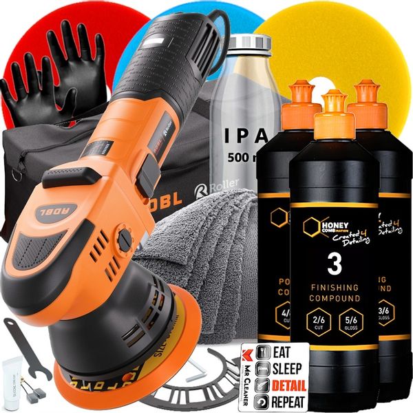 ADBL ROLLER D09125-02 POLERSKA MASZYNA POLERSKA DO AUTA ZESTAW XL zdjęcie 1