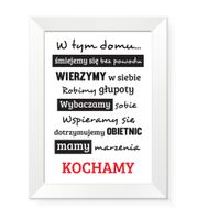 Obrazki obrazy z napisami na ścianę cytaty w ramkach nowoczesny design