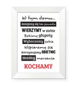 Obrazki obrazy z napisami na ścianę cytaty w ramkach nowoczesny design