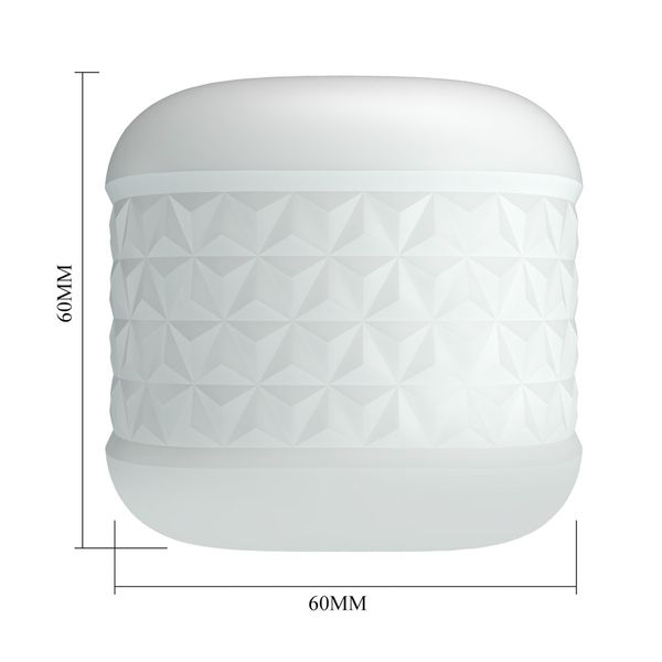 Masturbator Męski Pretty Love Crystle – Biały Kompaktowy Z Teksturą Wnętrza zdjęcie 8