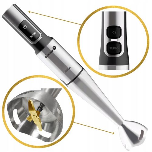 BLENDER RĘCZNY WIELOFUNKCYJNY MIKSER KUCHENNY ROZDRABNIACZ 1500W na Arena.pl