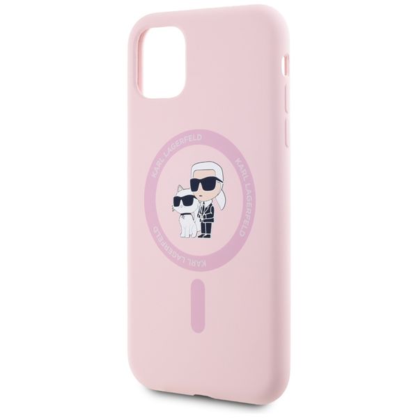 Etui Karl Lagerfeld do iPhone 11, Różowy, MagSafe zdjęcie 6