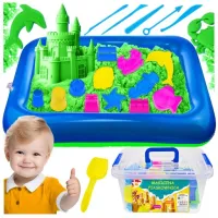 PIASEK KINETYCZNY BASEN PIASKOWNICA FOREMKI zestaw