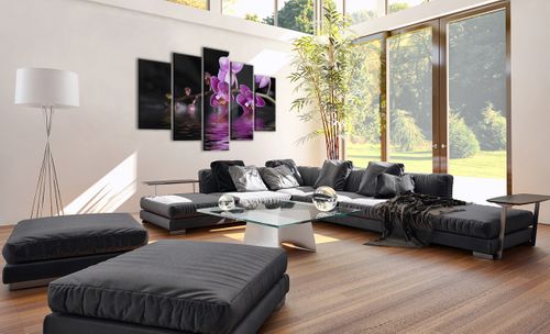 Obraz Na Płótnie - Storczyk Woda - 150X100 Cm - Ea150X100-2312 na Arena.pl